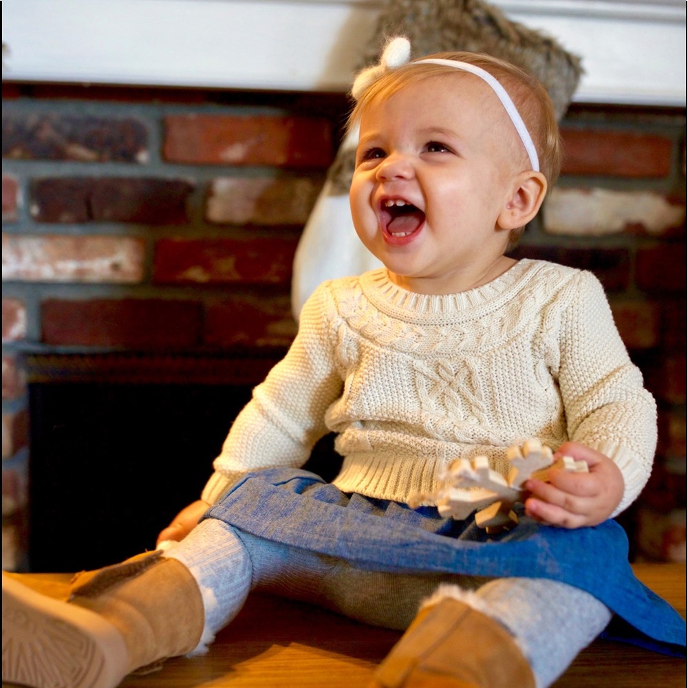 Baby Gap sweater denim dress